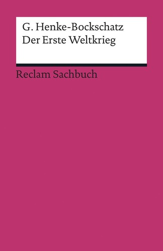 Der erste weltkrieg gerhard - der,